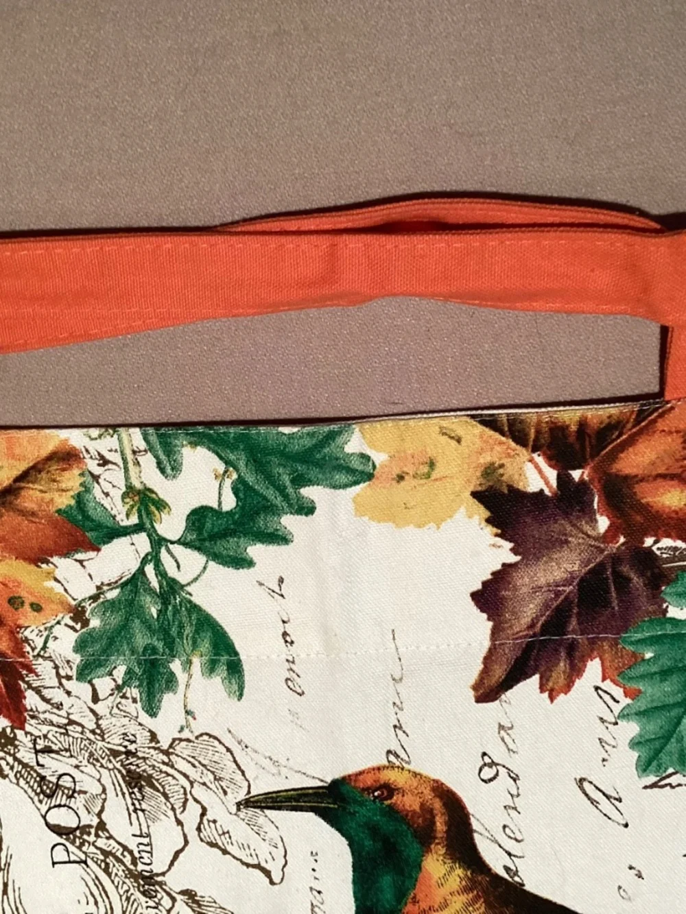 MICHAEL WORKS APRON - AUTUMN THEME - 100% COTTON - SIZE OS